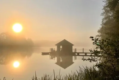 Cabane flottante du Domaine de la Dombes